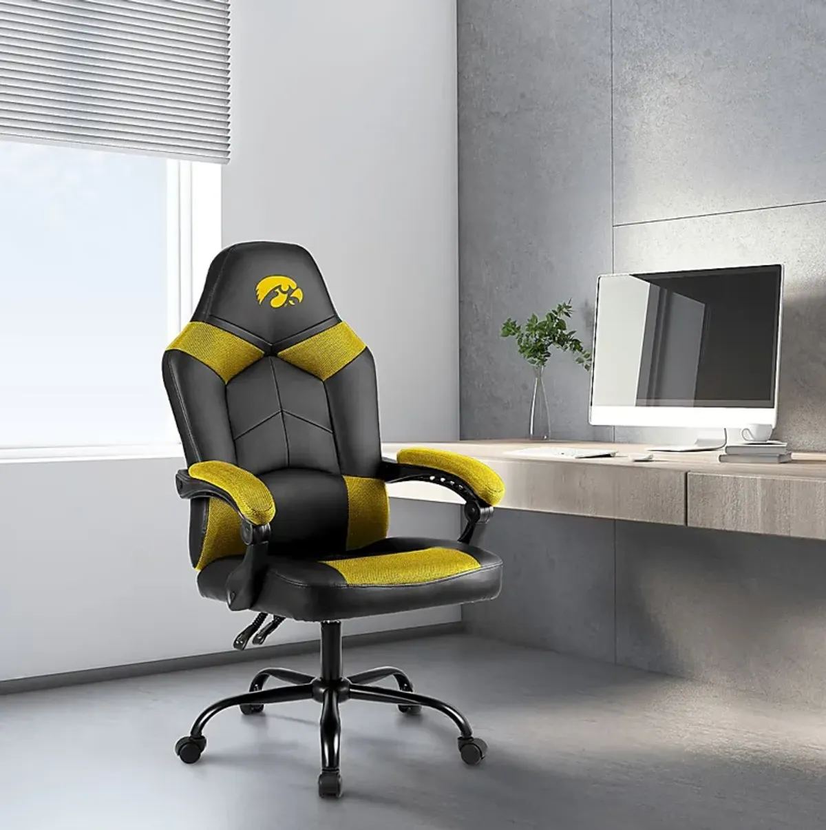 Big Team University of Iowa Yellow Office Chair