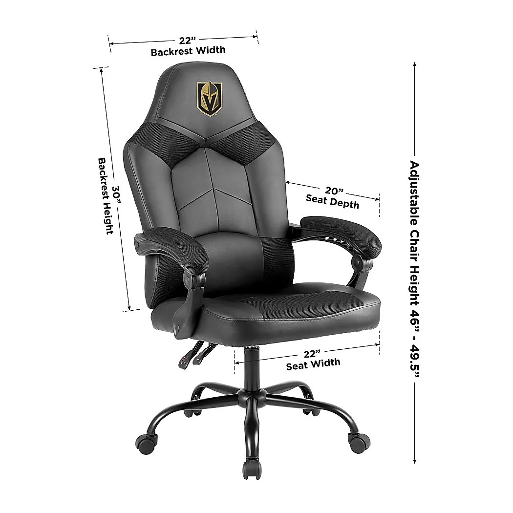 Big Team Golden Knights Black Office Chair