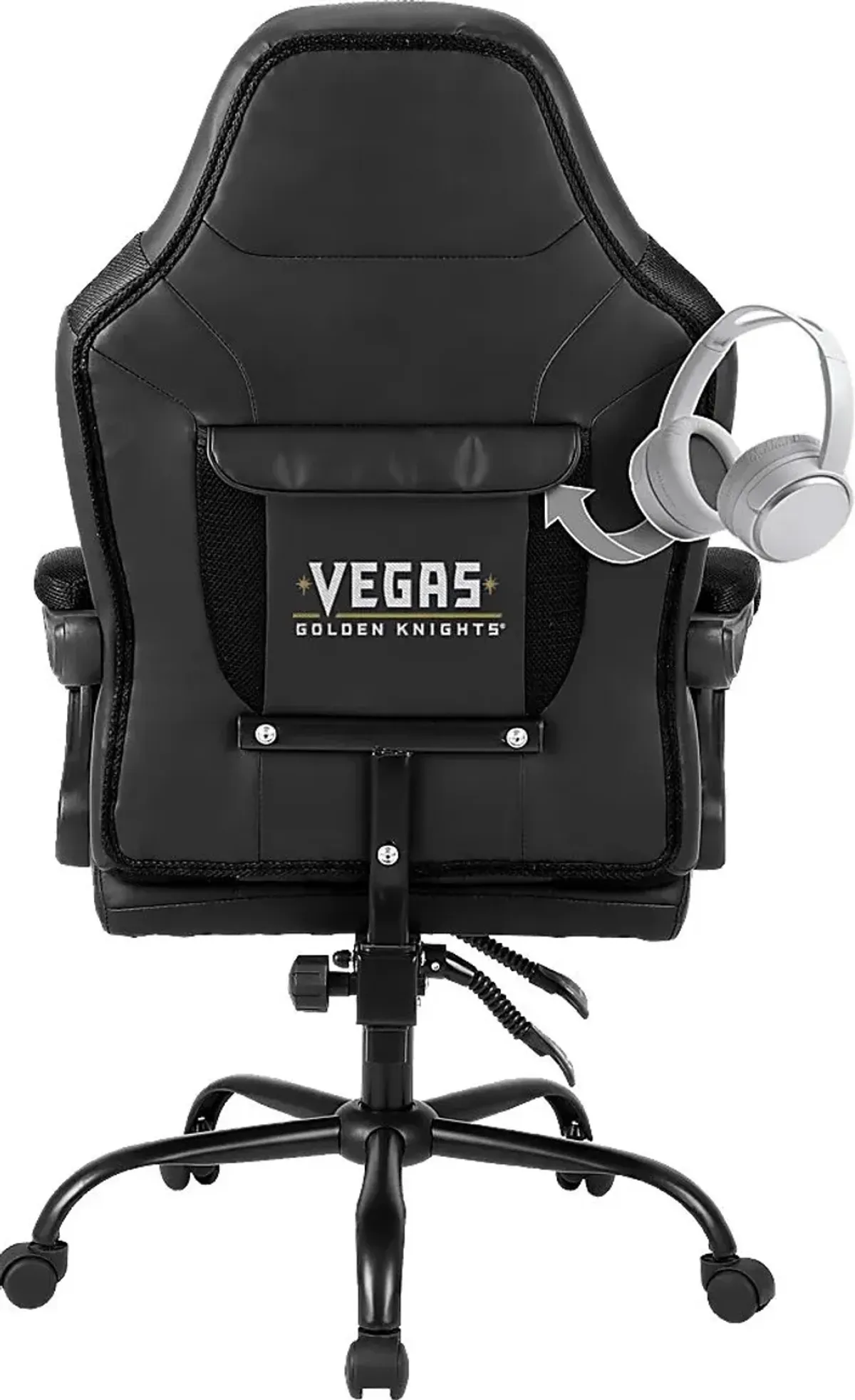 Big Team Golden Knights Black Office Chair