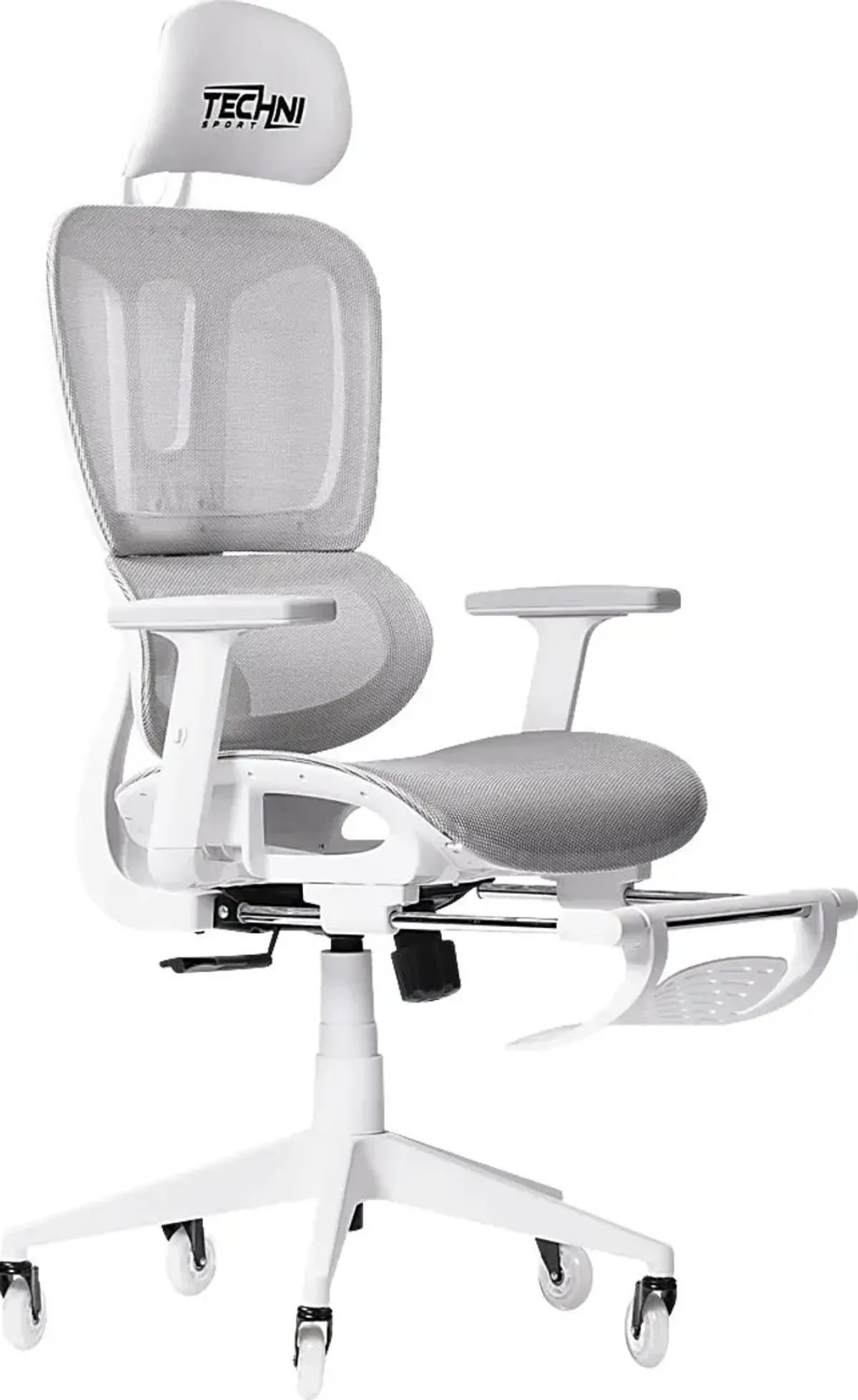 Cozrus Gray/White Gaming Chair