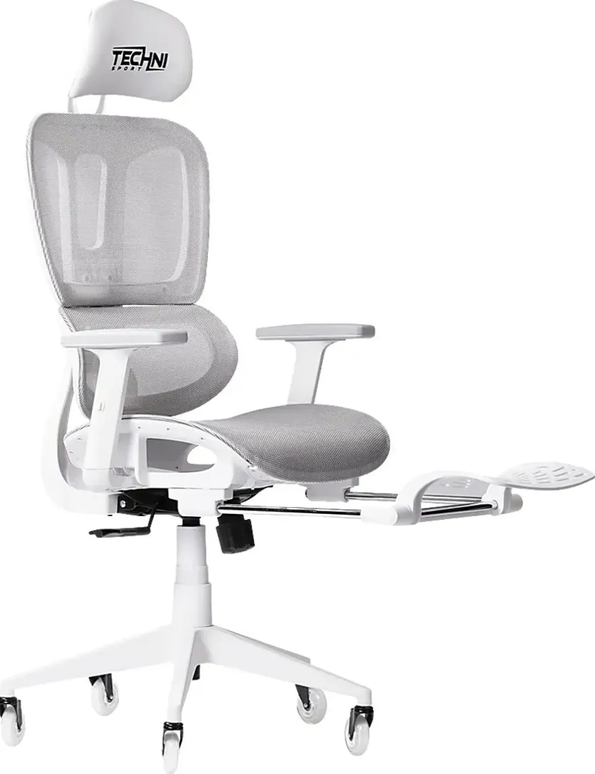 Cozrus Gray/White Gaming Chair