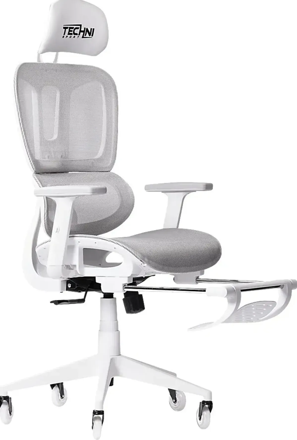 Cozrus Gray/White Gaming Chair