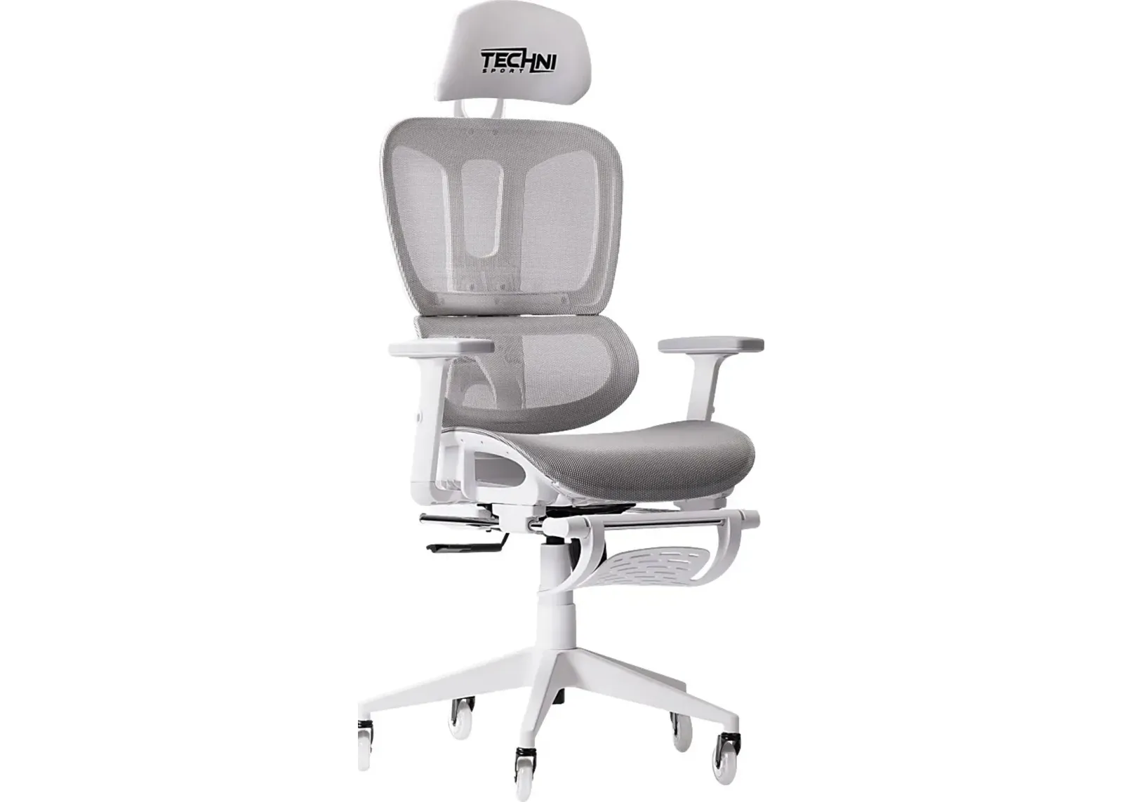 Cozrus Gray/White Gaming Chair