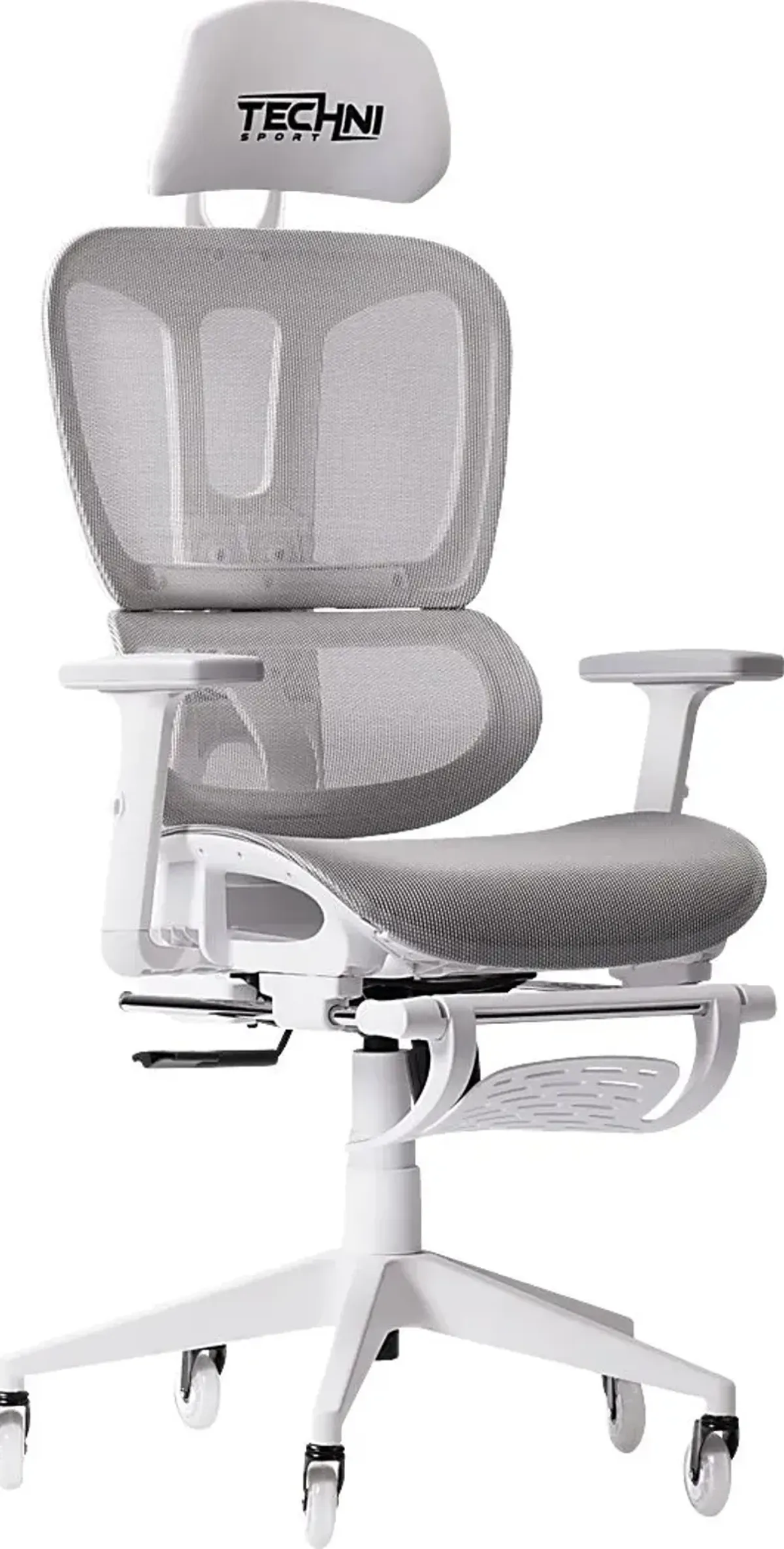 Cozrus Gray/White Gaming Chair