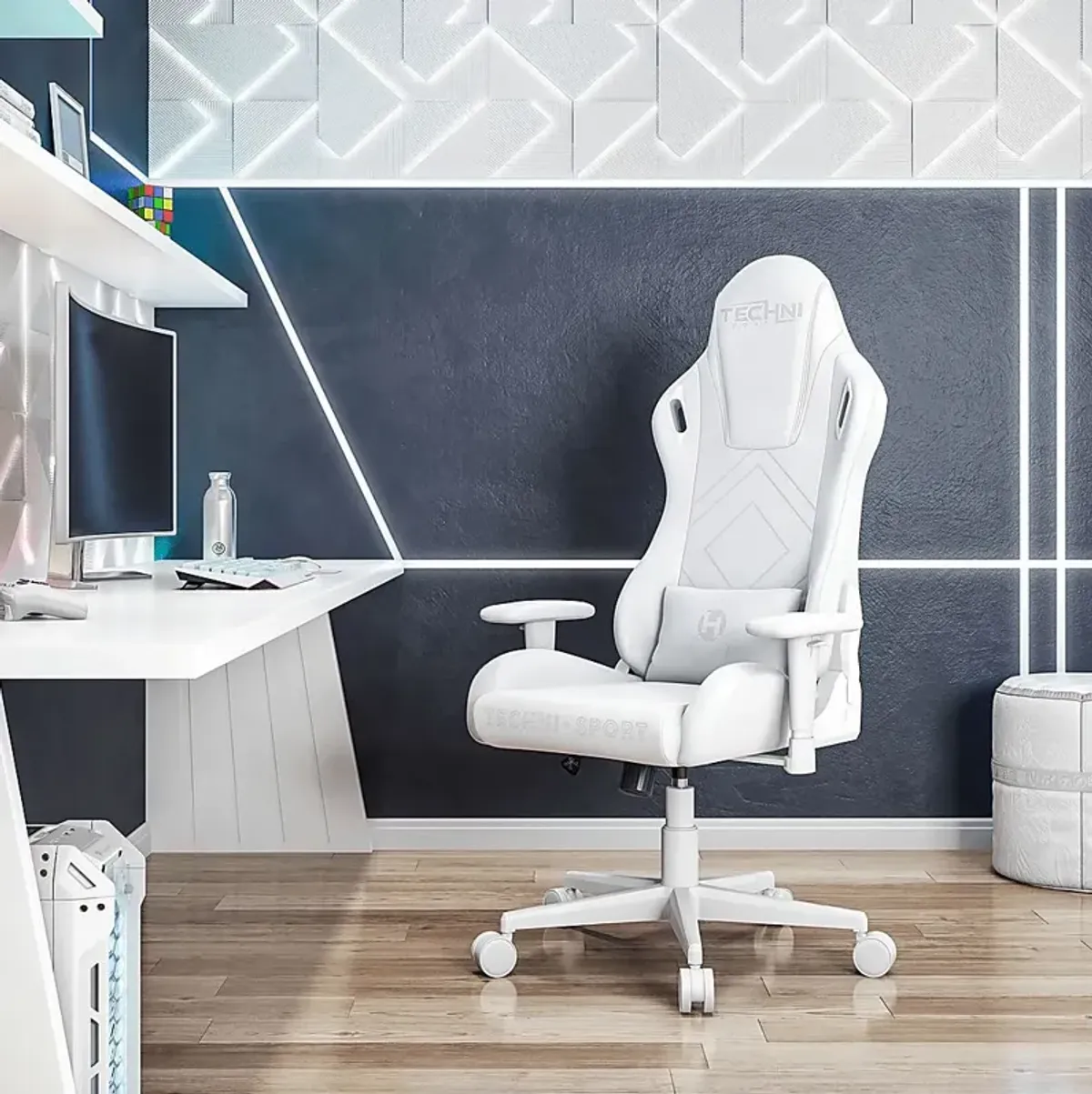 Mazroz White Gaming Chair