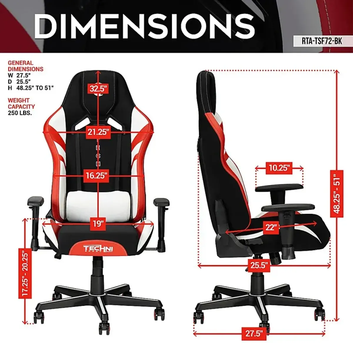 Suolin Black Gaming Chair