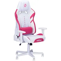 Suolin Pink/White Gaming Chair