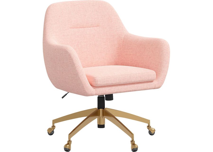 Bulwer Pink Desk Chair