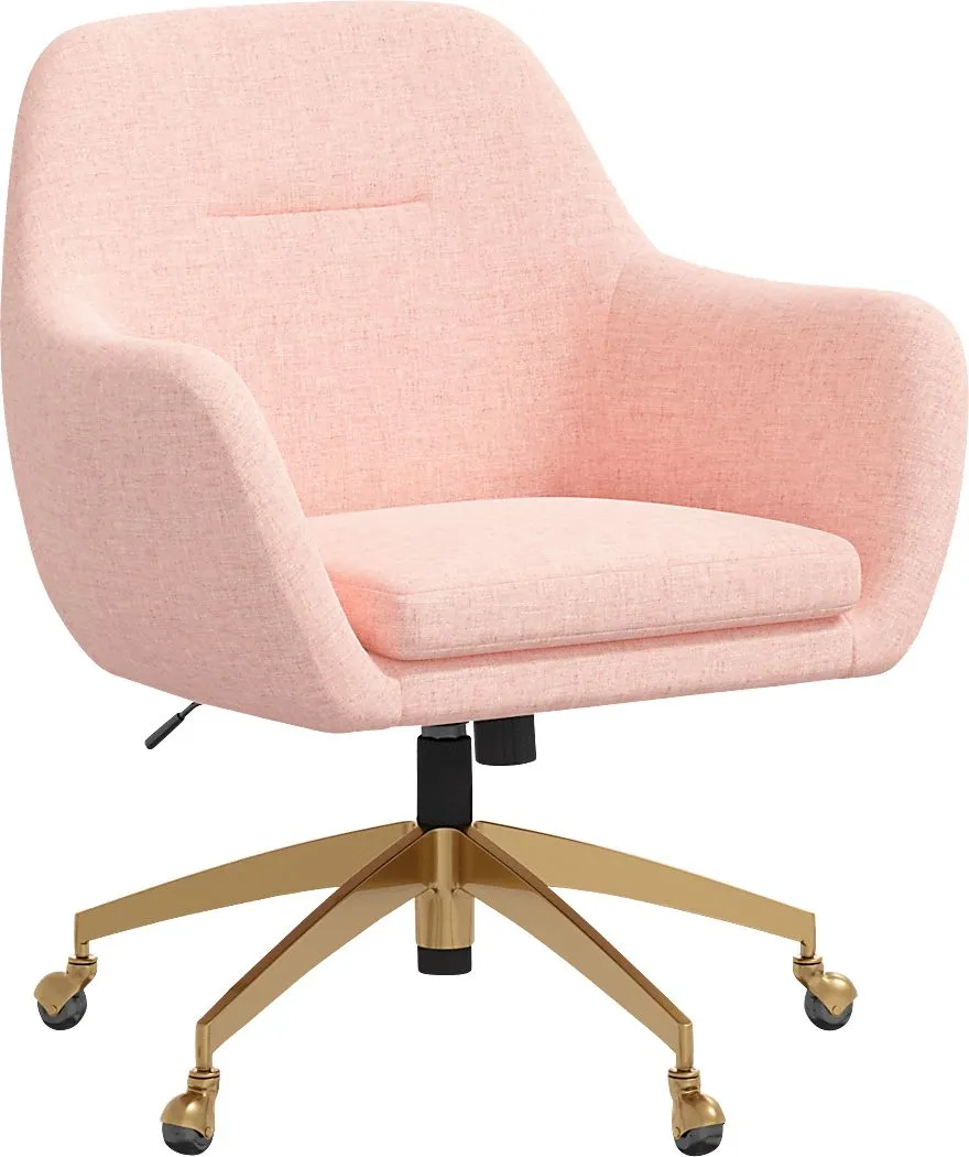 Bulwer Pink Desk Chair