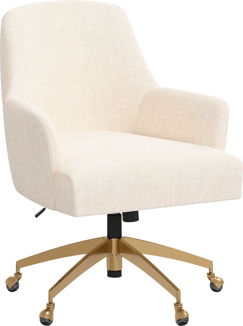 Dewstreet Beige Desk Chair