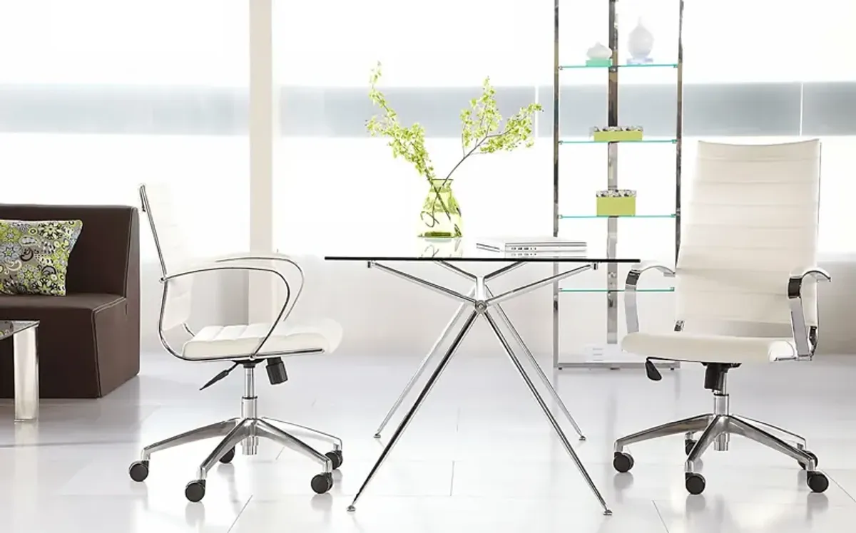 Coffeetree I White Office Chair