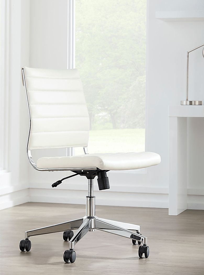 Coffeetree II White Office Chair