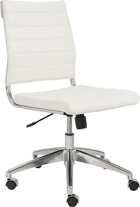 Coffeetree II White Office Chair