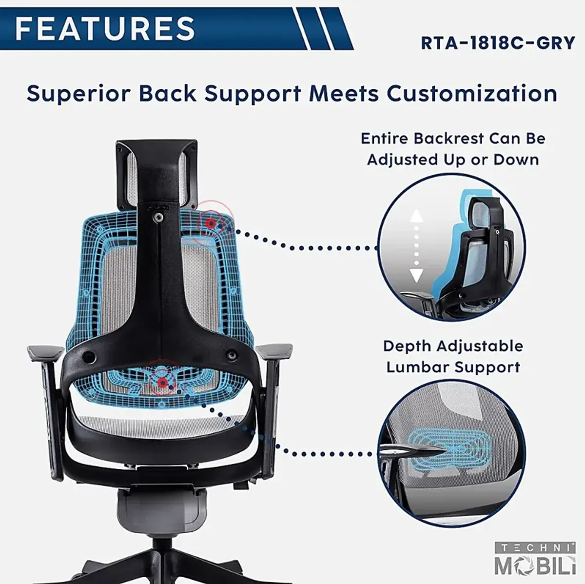 Ambona Gray Office Chair