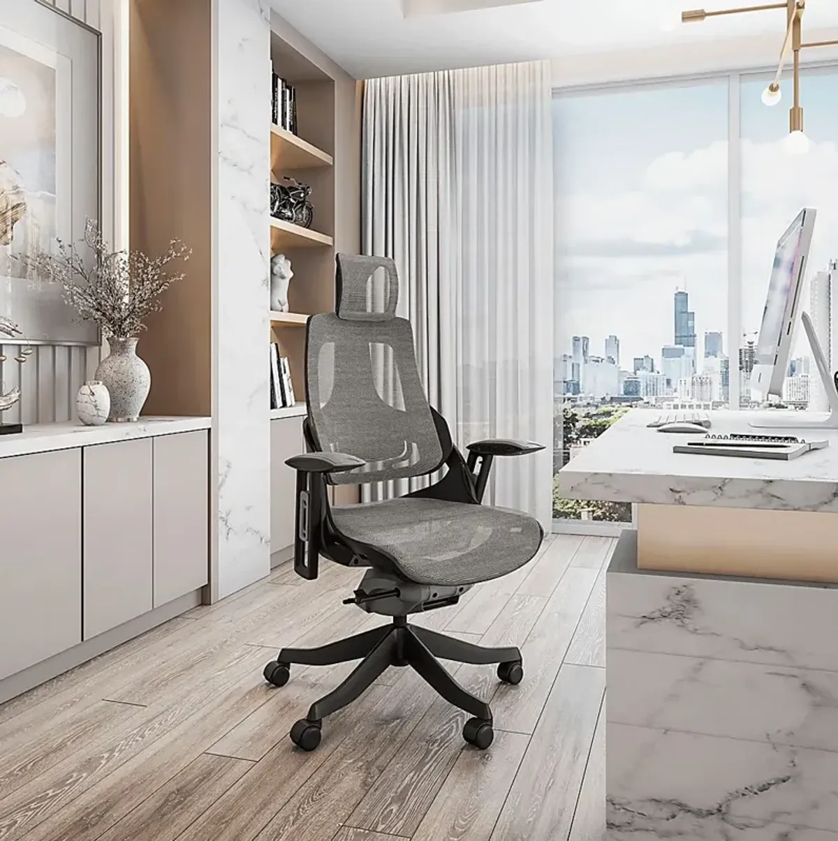 Ambona Gray Office Chair