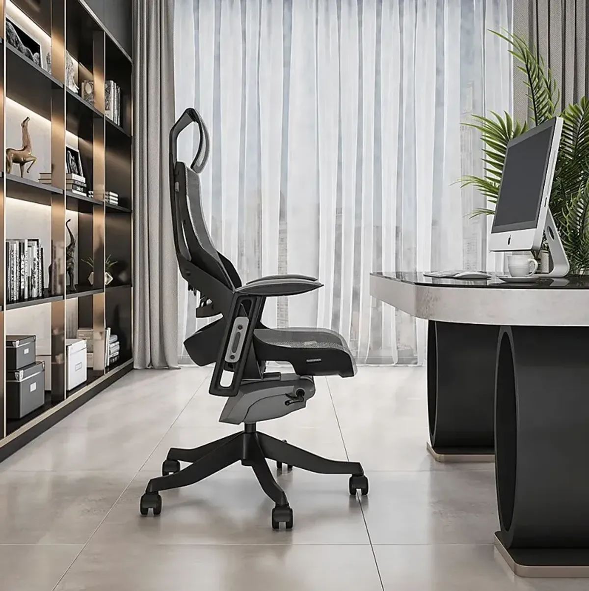 Ambona Gray Office Chair