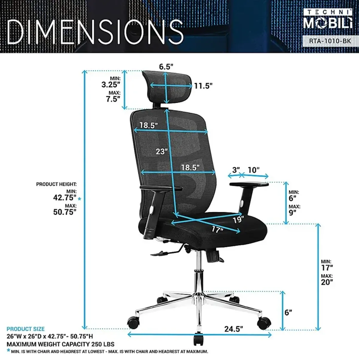 Osare Black Office Chair