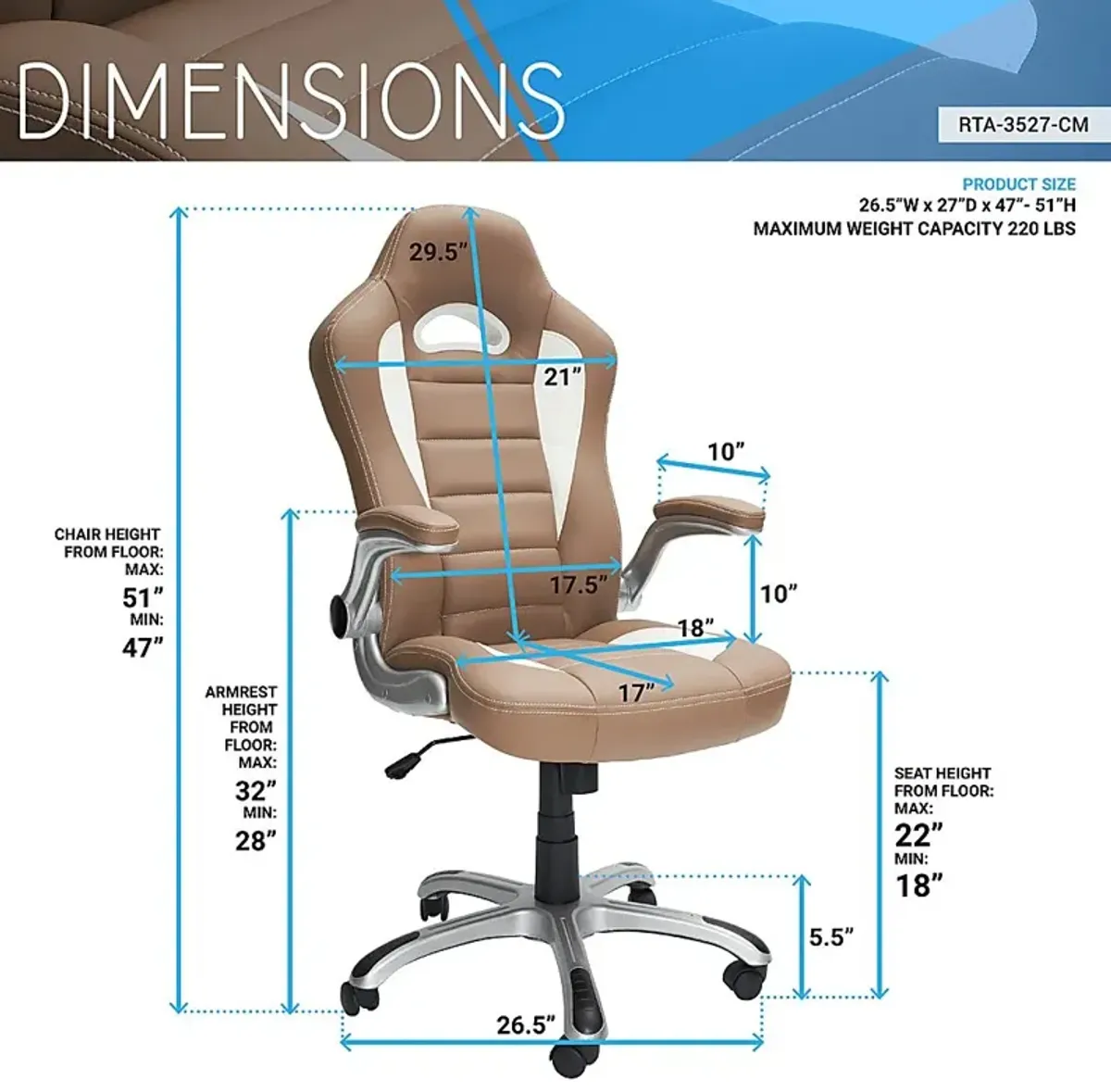 Abubi Brown Office Chair