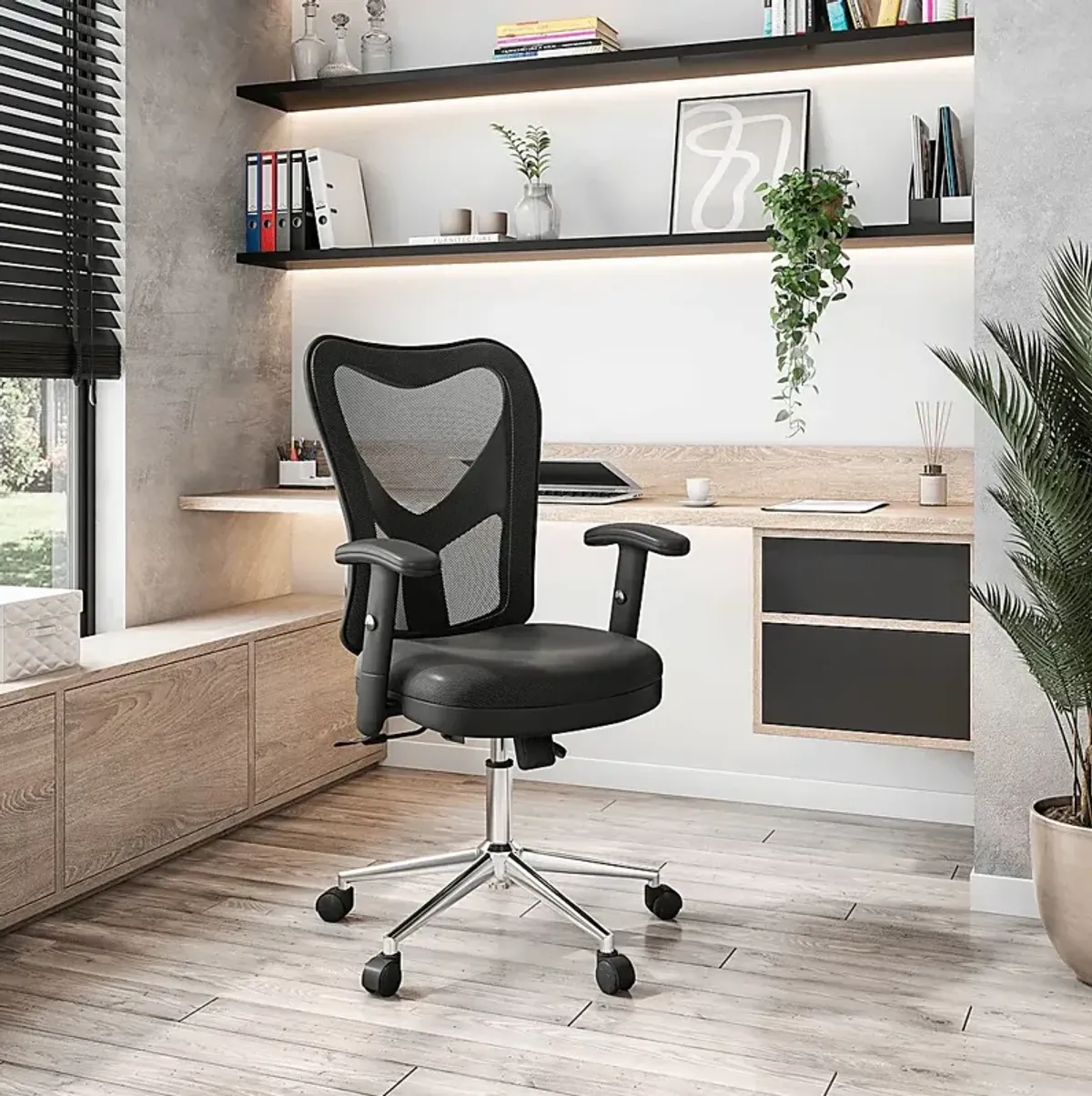 Saedi Black Office Chair