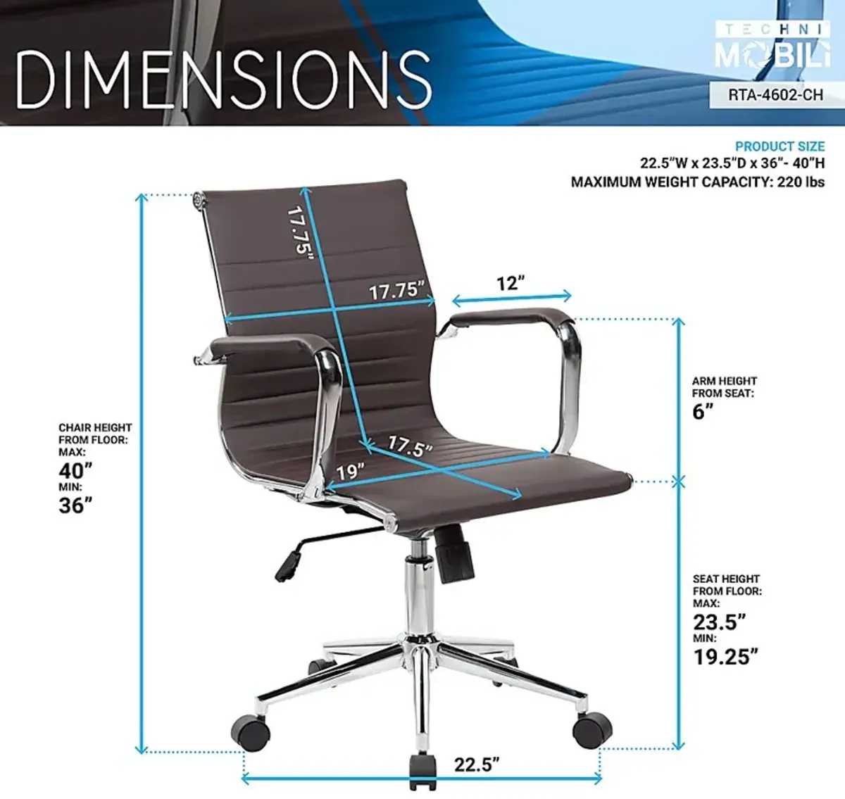 Jasih Brown Office Chair