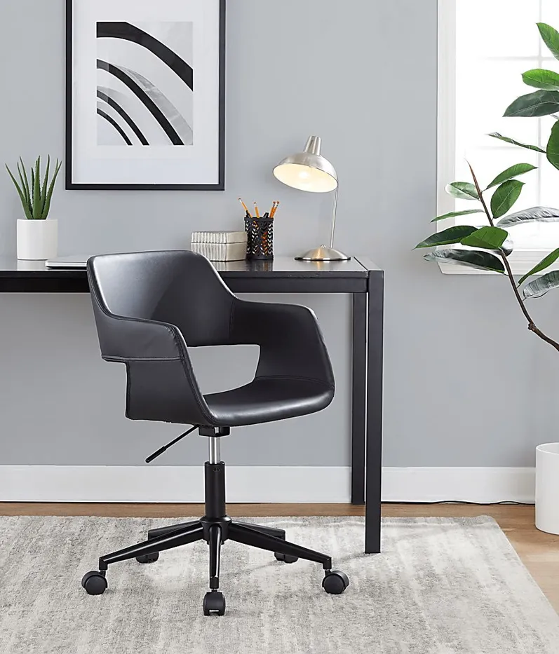 Triece Black Desk Chair