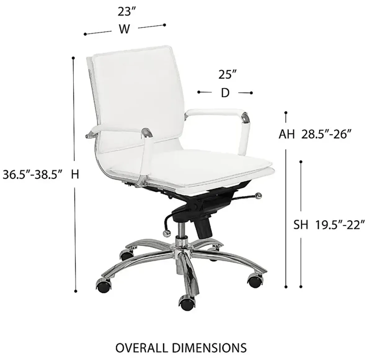 Furnberg White Office Chair