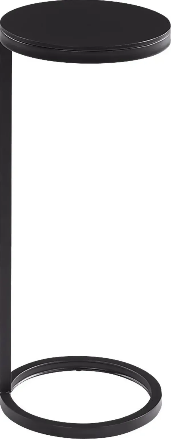 Tavau Black Accent Table