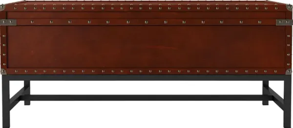 Zatan Brown Storage Cocktail Table