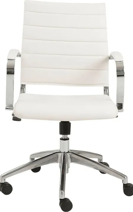 Armentor White Office Chair