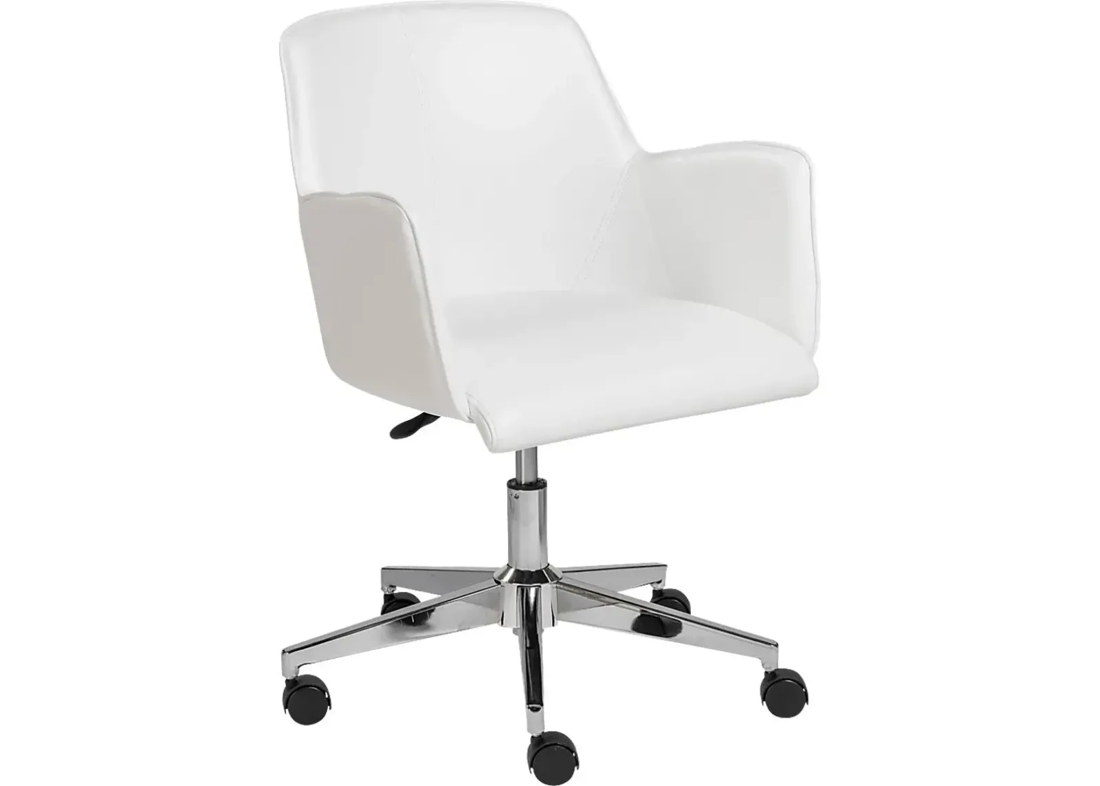 Babineaux I White Office Chair