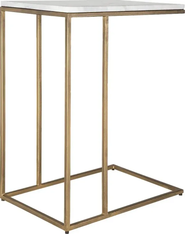 Talha Brass Accent Table