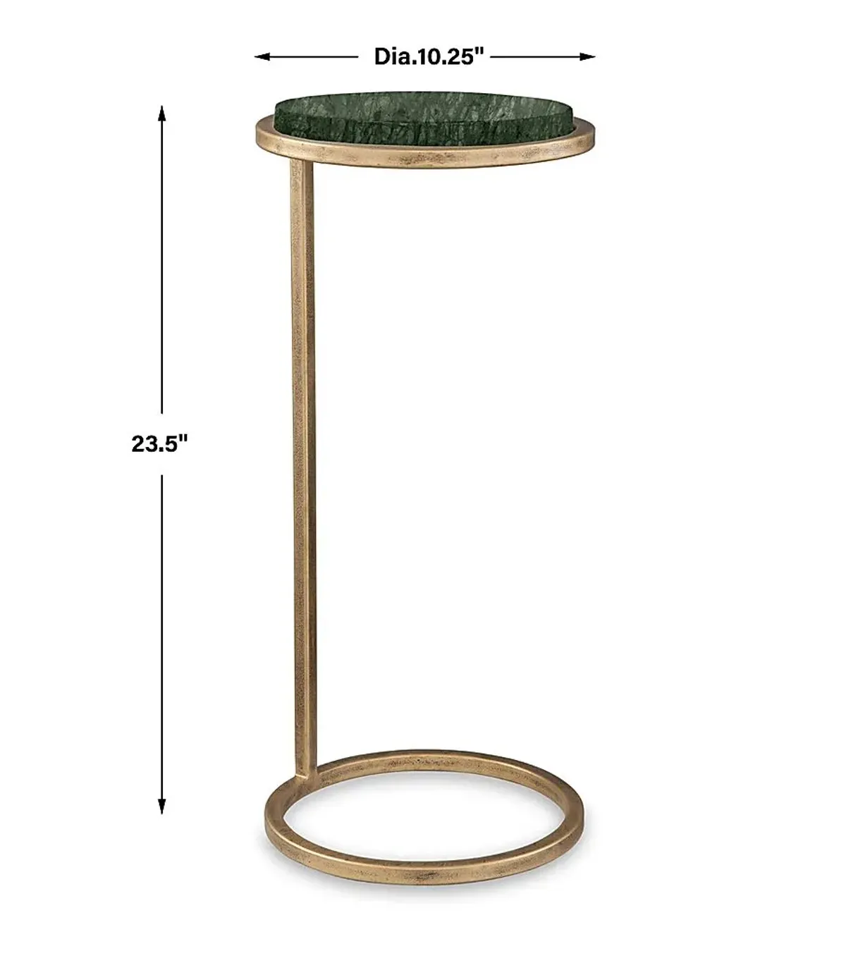 Ziyar Black Accent Table
