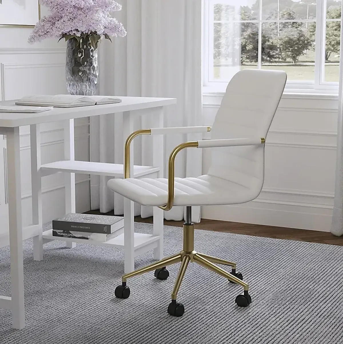 Bedons White Office Chair