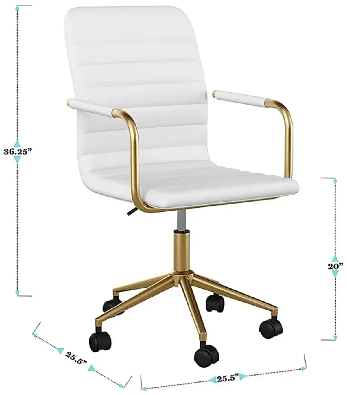 Bedons White Office Chair