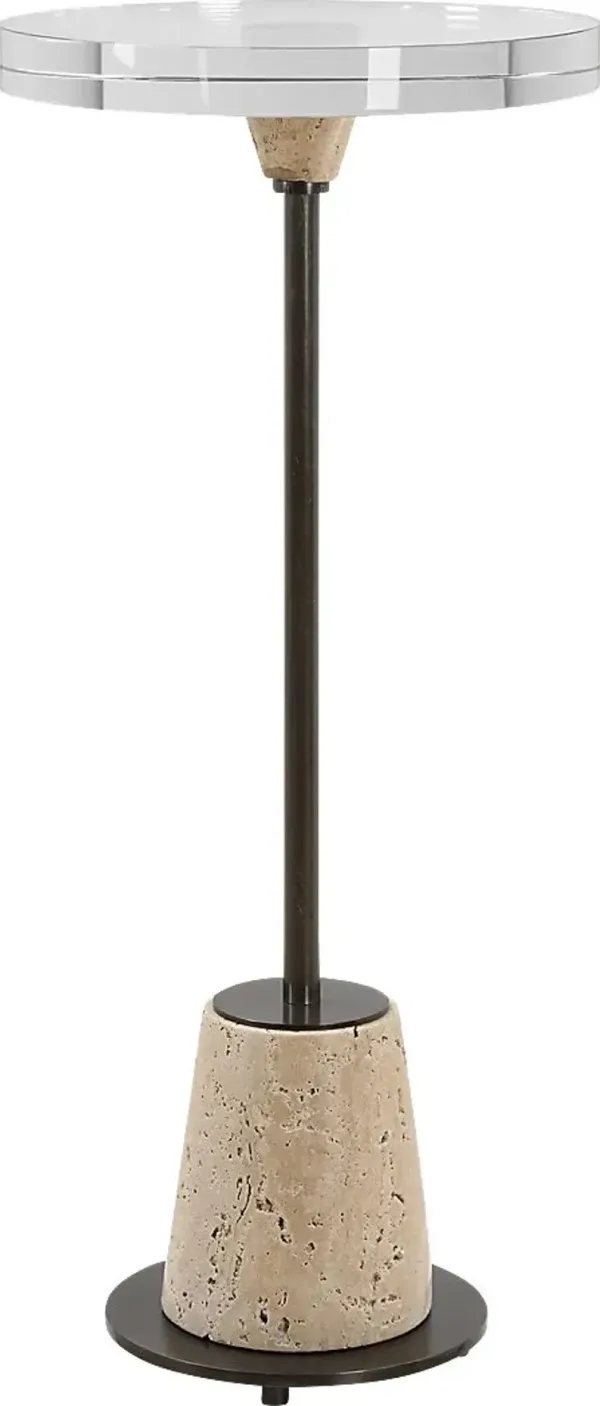 Rouya Bronze Accent Table