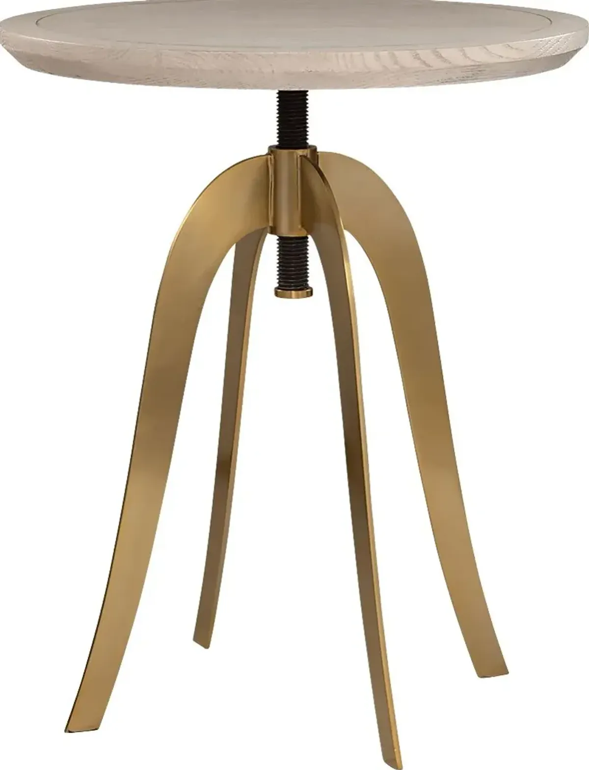 Yeitu Oak Adjustable Accent Table