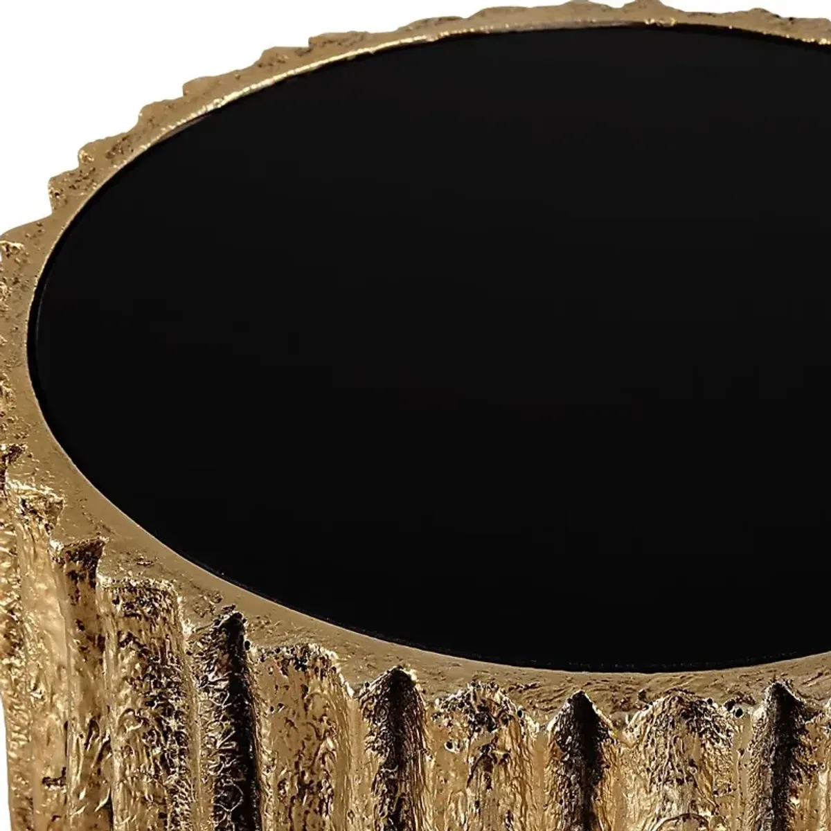 Hashi Brass Accent Table