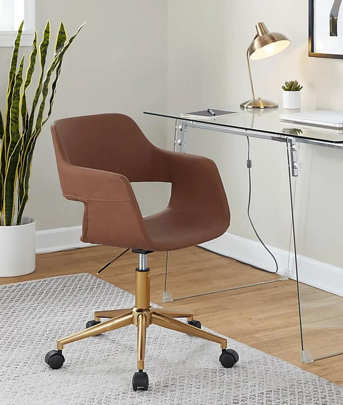 Whisp I Brown Desk Chair