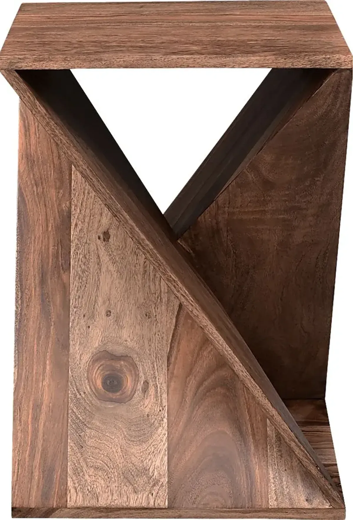 Castana Brown Accent Table