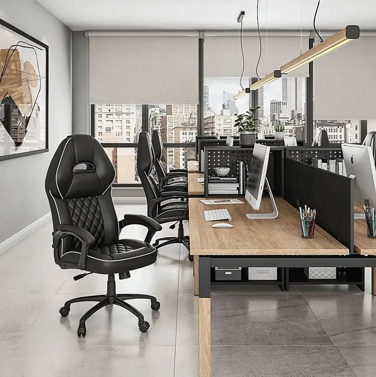 Virsor Black Office Chair