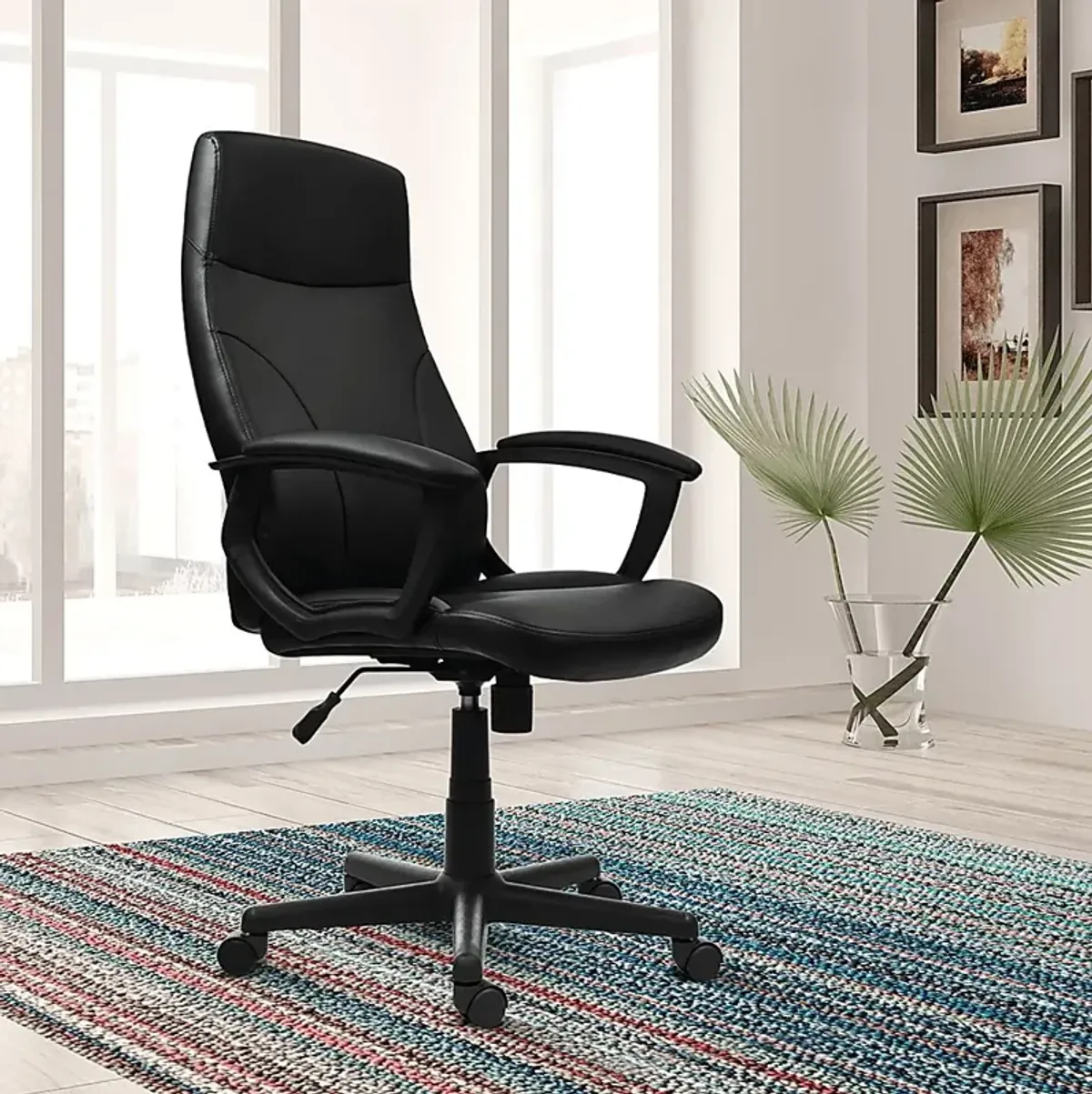 Hasham Black Office Chair