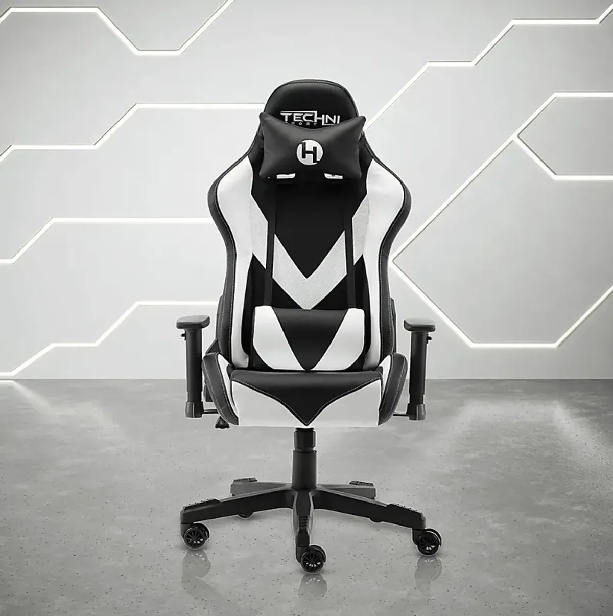 Trendiac White/Black PC Gaming Chair