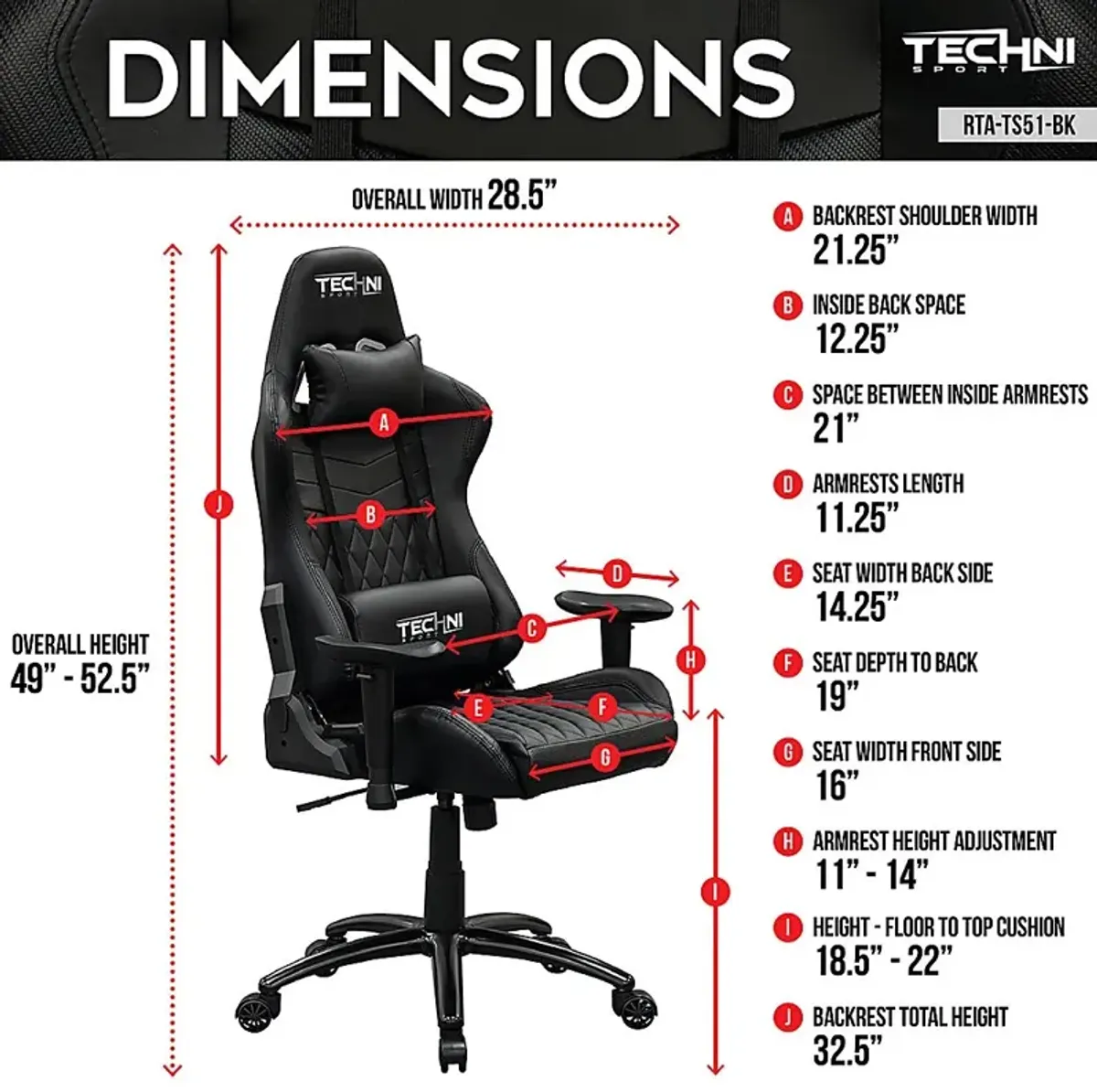 Cartcana Black PC Gaming Chair