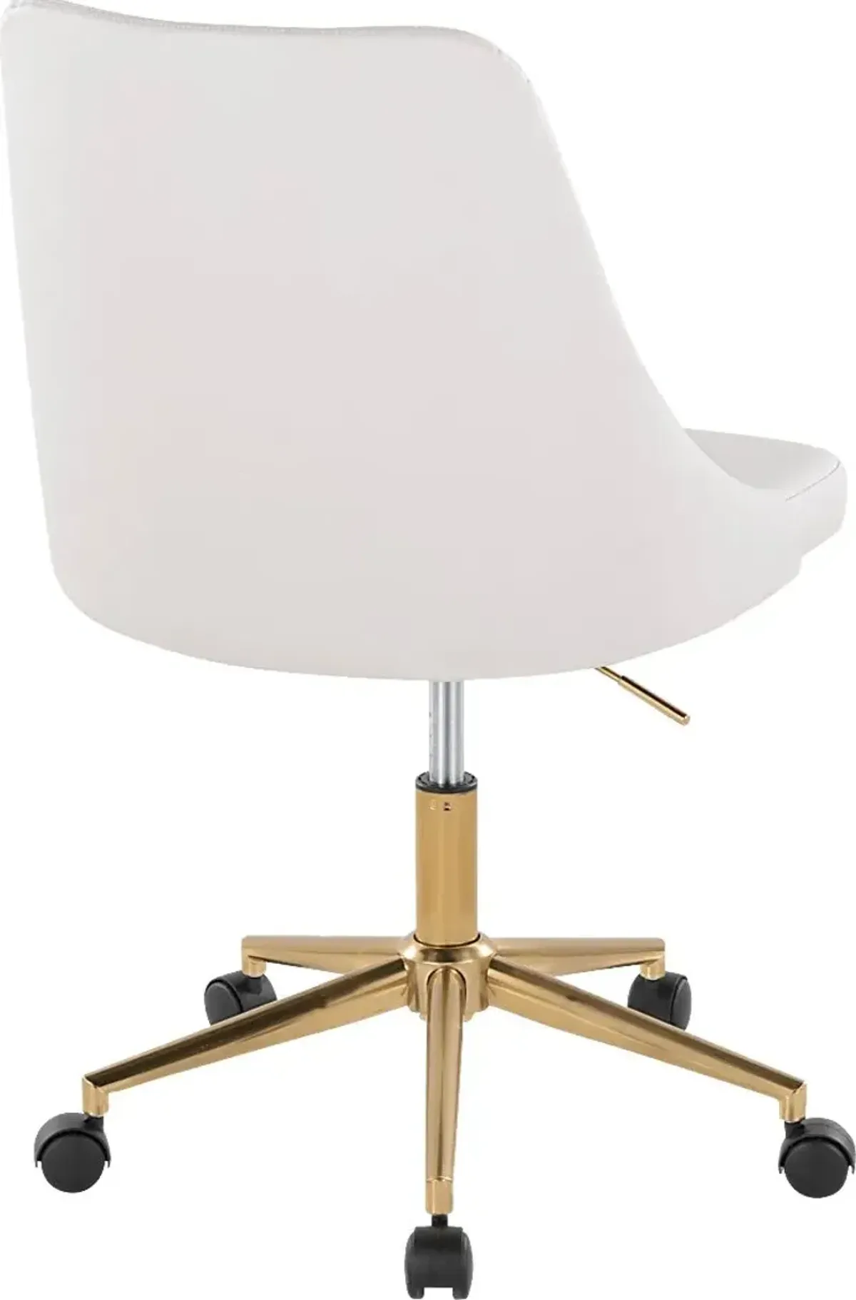 Maebeth I White Office Chair