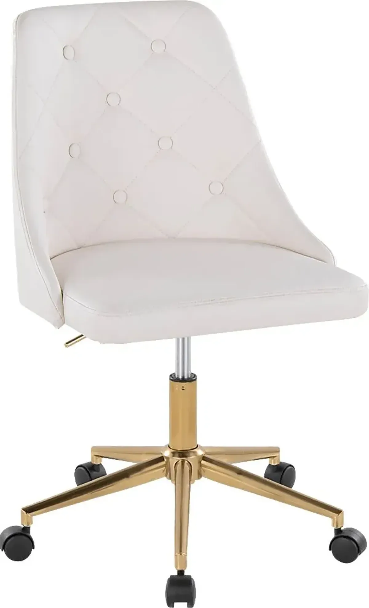 Maebeth I White Office Chair