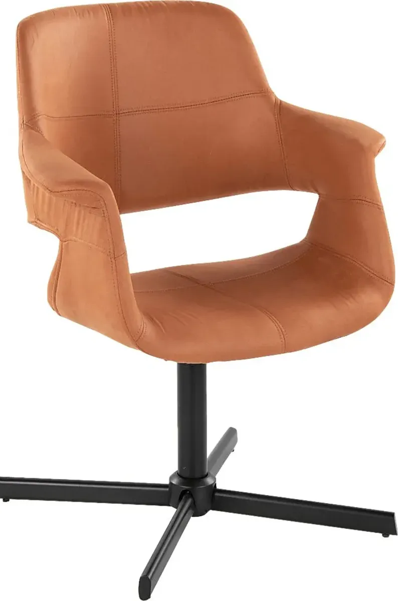 Donneita Brown Swivel Accent Chair