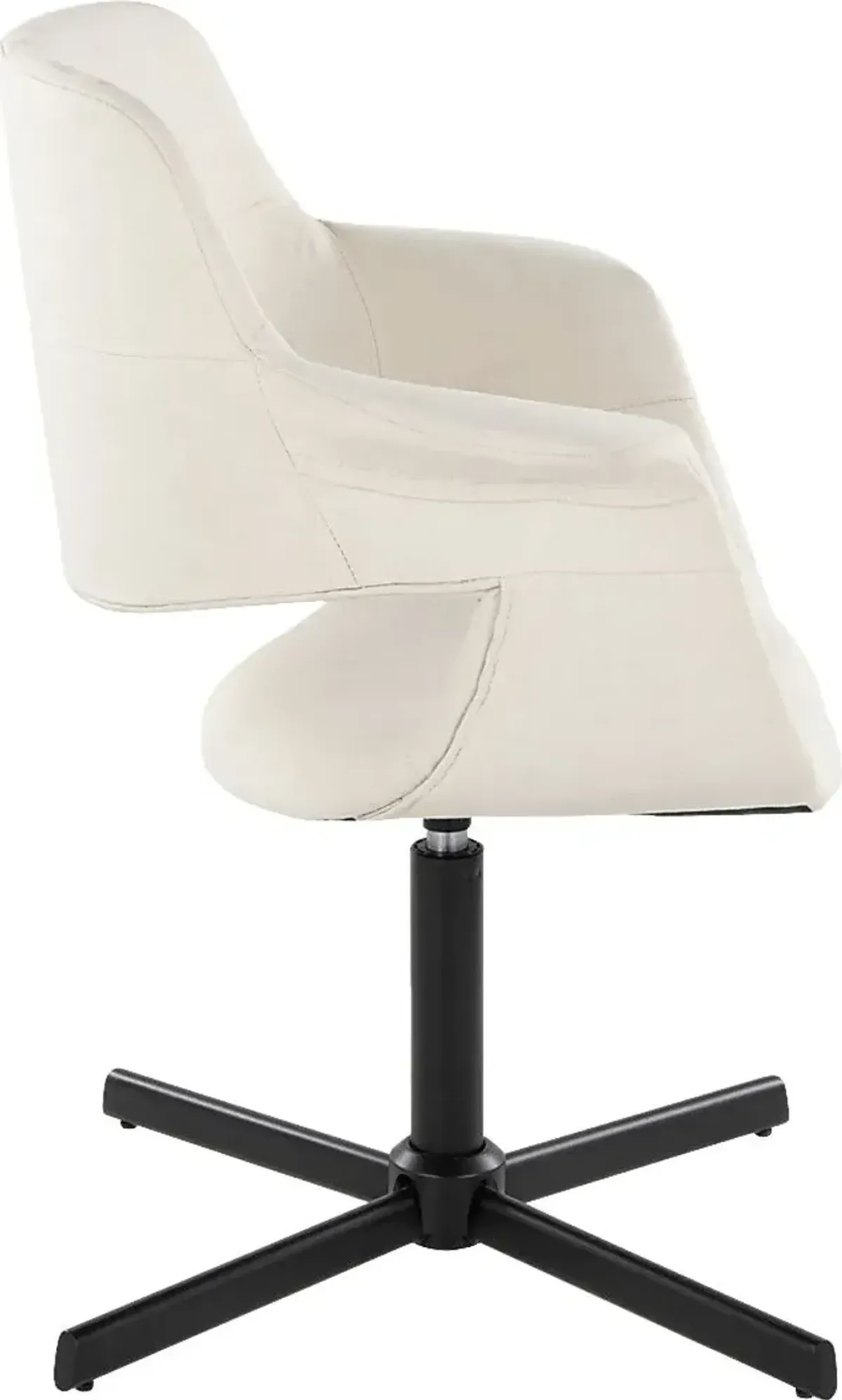 Donneita Cream Swivel Accent Chair