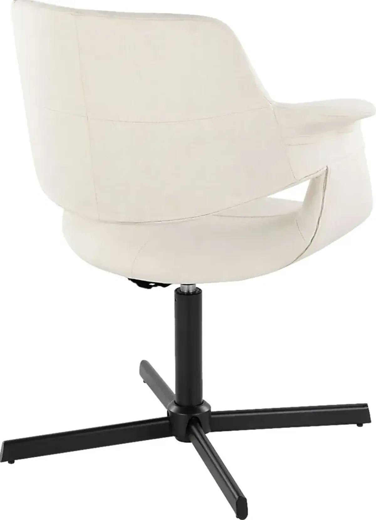 Donneita Cream Swivel Accent Chair