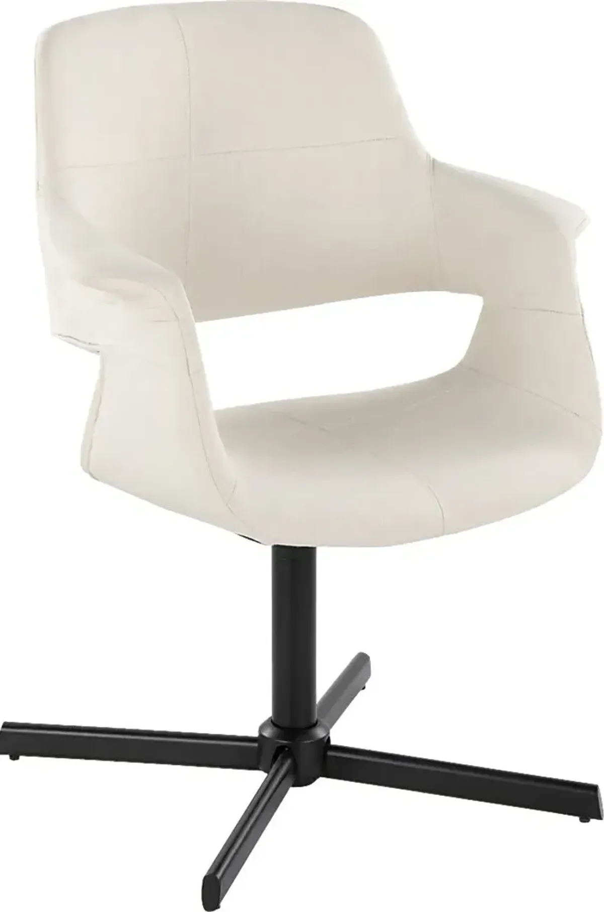 Donneita Cream Swivel Accent Chair