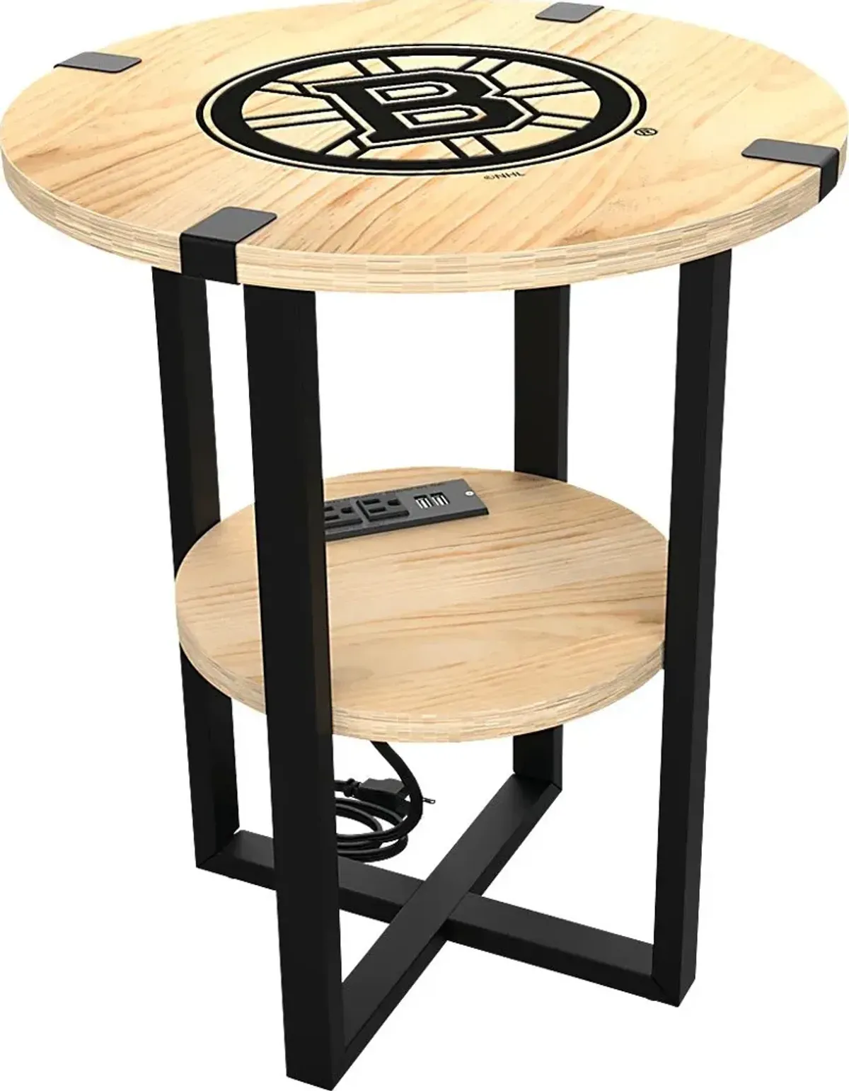 Boston Bruins Side Table